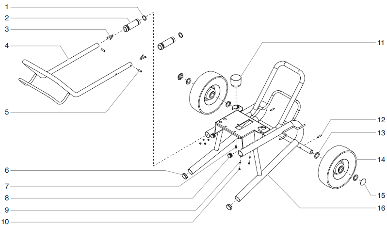 Advantage 700 Low Boy Cart Assembly